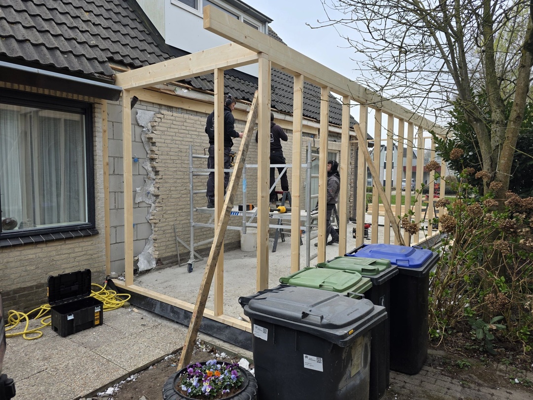 Aanbouw met keuken